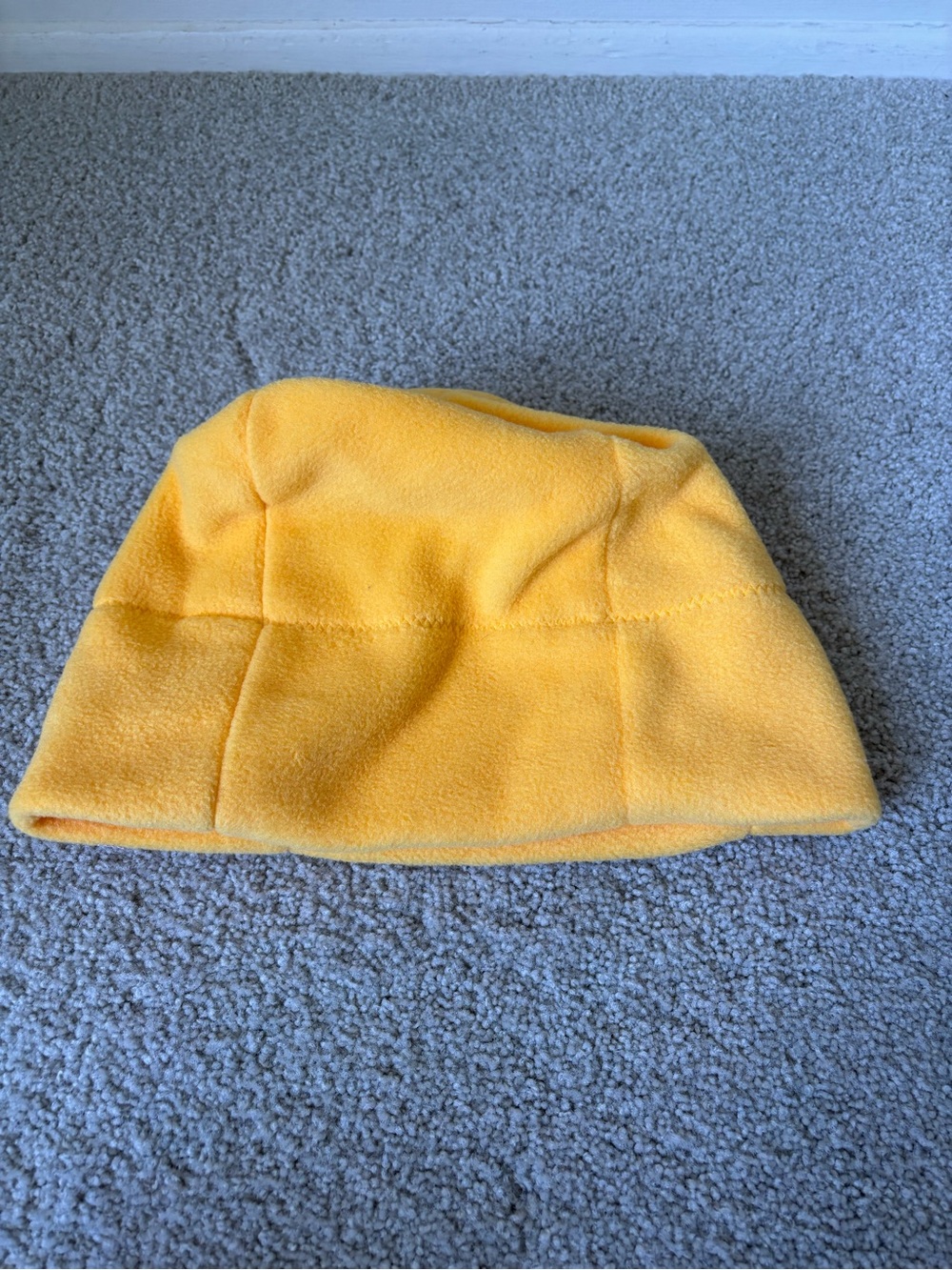 Yellow Fleece Beanie Hat